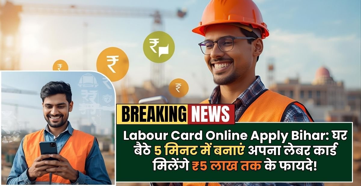 Labour Card Online Apply Bihar: घर बैठे 5 मिनट में बनाएं अपना लेबर कार्ड, मिलेंगे ₹5 लाख तक के फायदे!