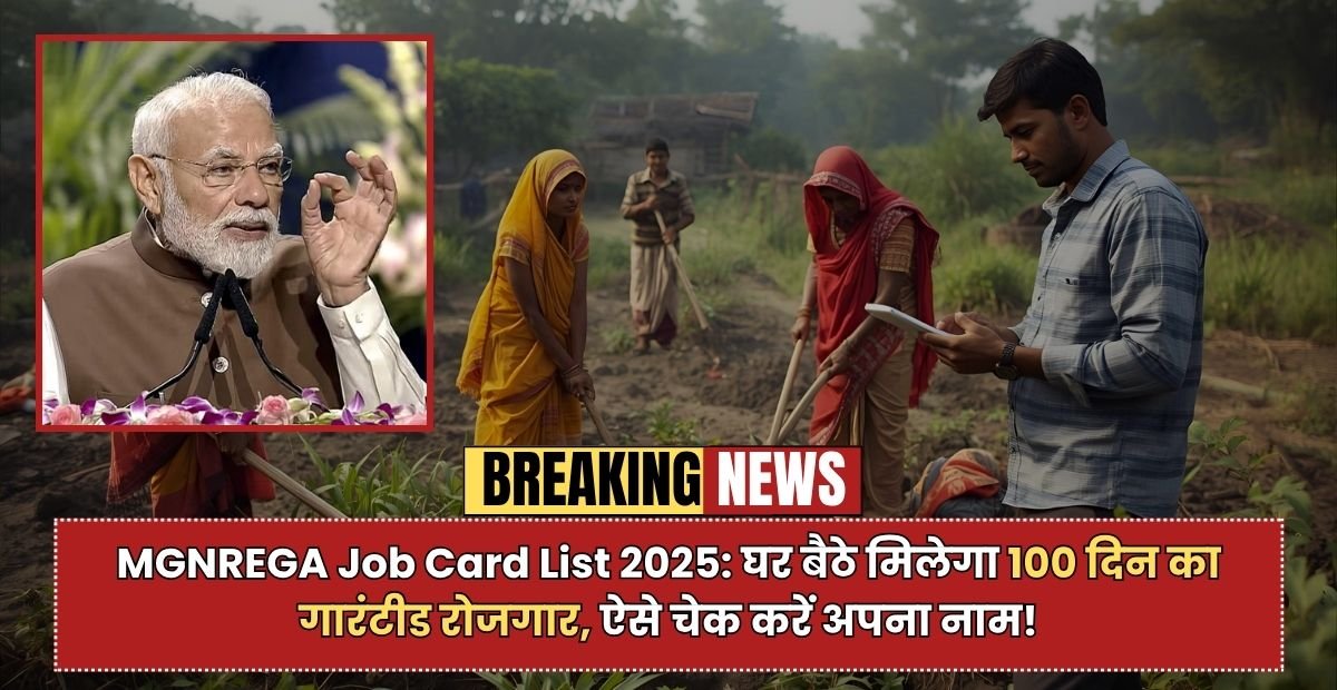 MGNREGA Job Card List 2025: घर बैठे मिलेगा 100 दिन का गारंटीड रोजगार, ऐसे चेक करें अपना नाम!